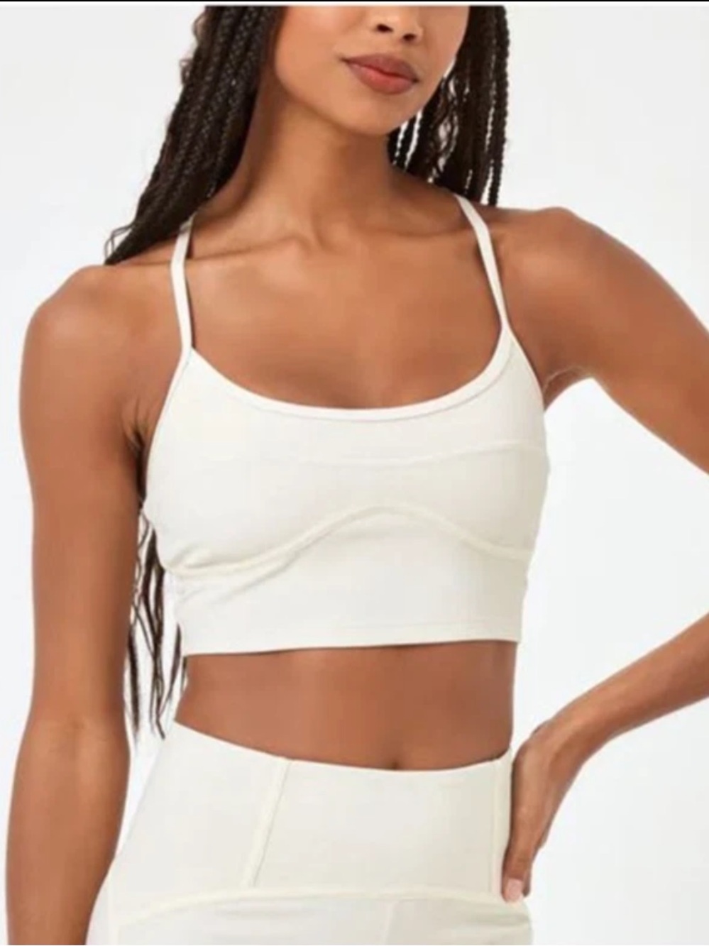 L*Space Active White Revel Top (Large)